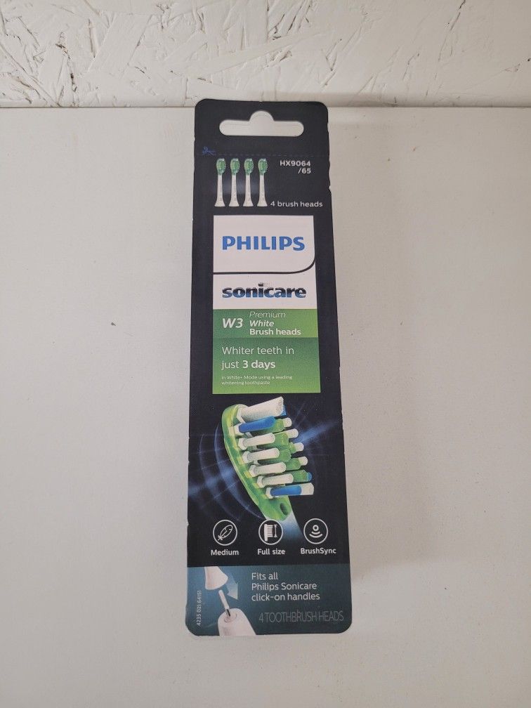Philip's Sonicare W3 4 pack brush heads
