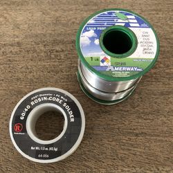 Solder Wire Lot – Amerway 1lb Lead-Free + RadioShack 60/40 Rosin Core – USA Made Electronics & Metal