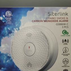 Smart Smoke Detector Carbon Monoxide Detector Combo, 2 in 1 WiFi 2.4G Fire and C