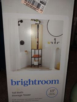 Brightroom Tall Bath Storage Tower 13"