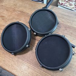 LOT OF 3 ALESIS Nitro DM7X Electronic Drum 8” Inch Snare Dual-Zone Mesh Pad