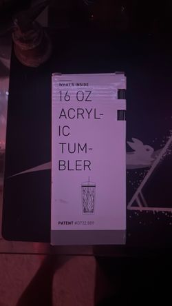 Geo 16 oz acrylic tumbler