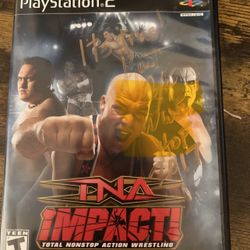 Signed Kurt Angle TNA PS2 