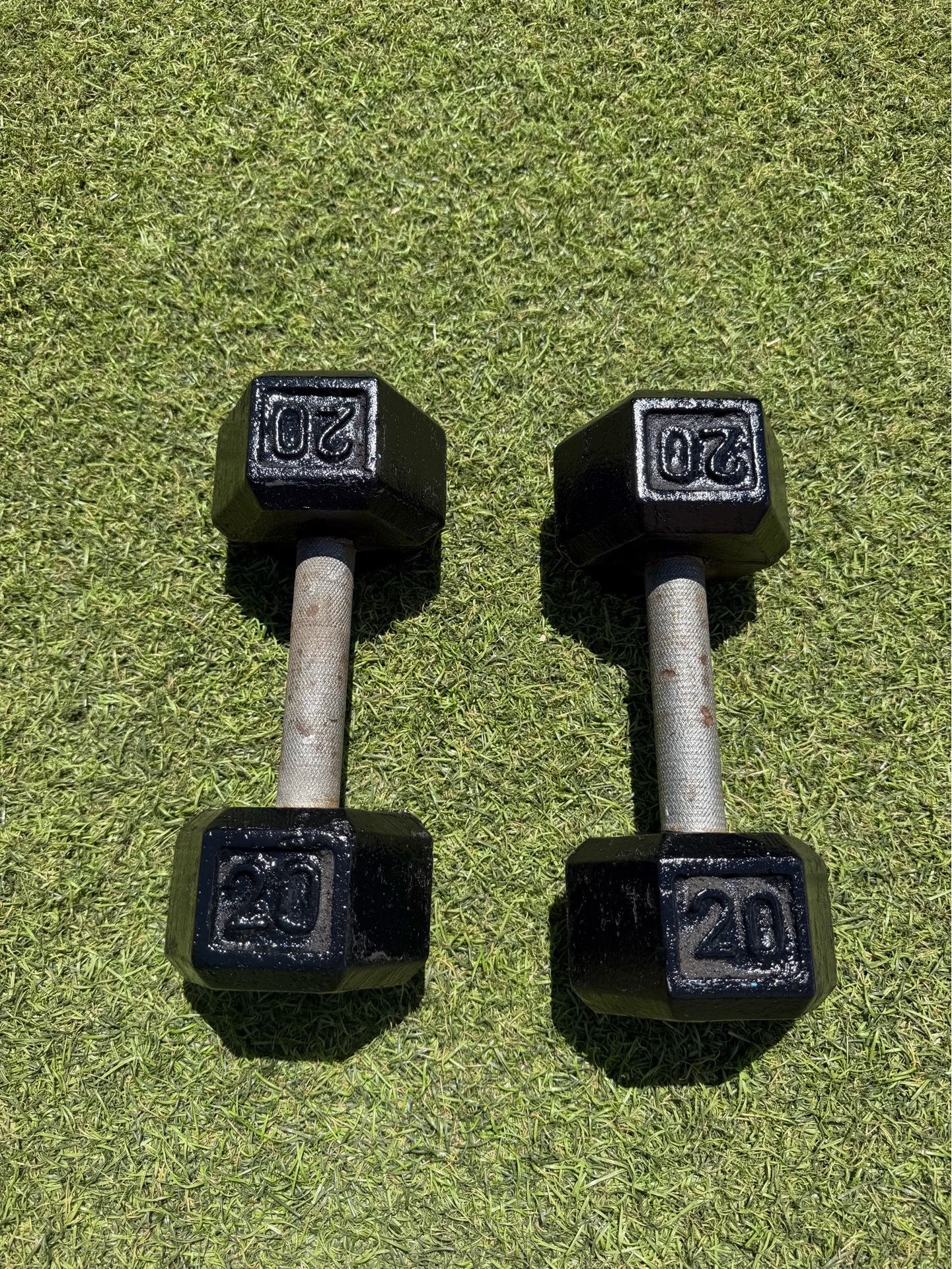 20 LB Hex Dumbbell Set – 40 LBS Total – Restored – SDSU/College Area