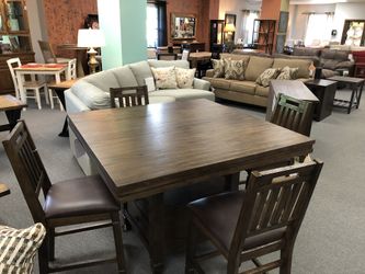 Counter height table and 4 chairs