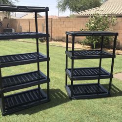 Heavy Duty Plastic Shelves - 2ea