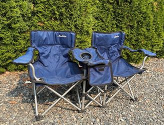 Kids double fold up camping chair