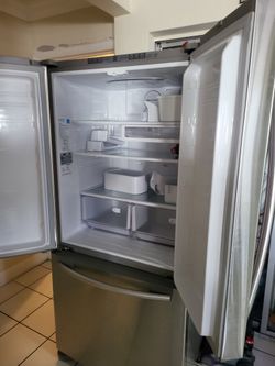 Stainless Steel Samsung Rf26HFENDSR Double Doors