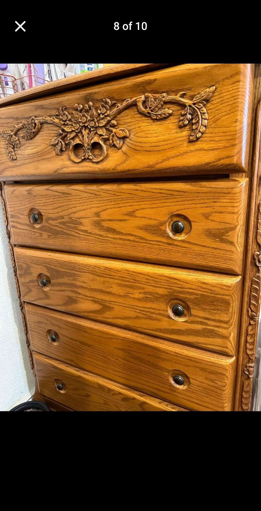 Oak 7 Piece Bedroom Set