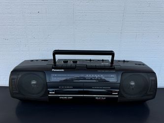 Vintage Panasonic RX-FT510 Boombox Dual Cassette Recorder