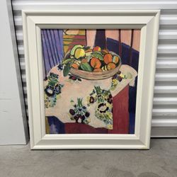Henri Matisse Basket With Orange Print 31 X 34“