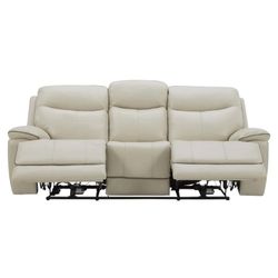 Messina Leather Power Reclining Sofa with Power Headrests $300 Final