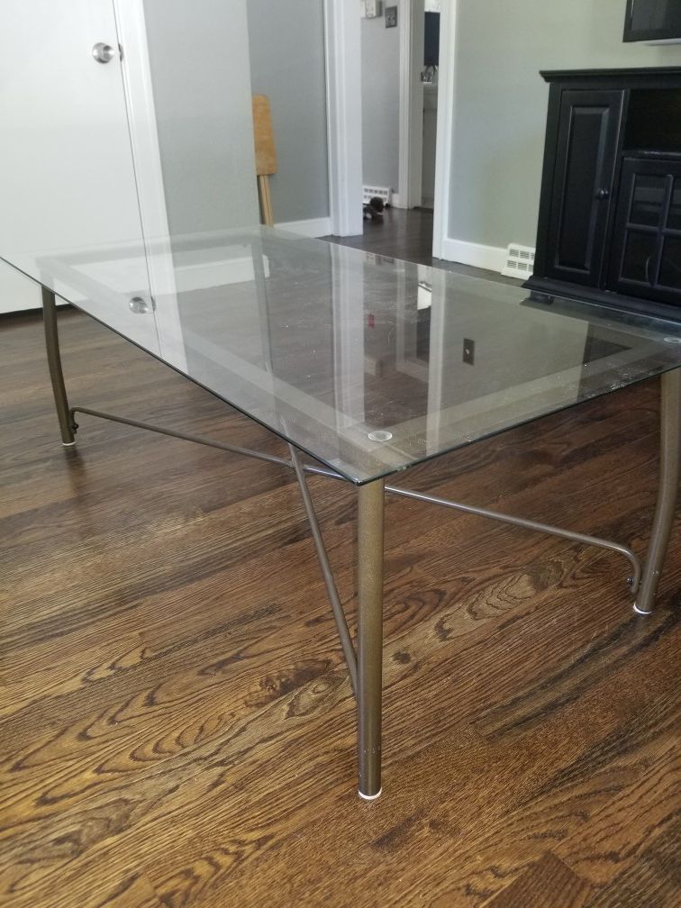 Bronze glass coffee table set