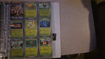 Pokémon steller crown partial bade set. 200 cards Hol, RH.  8 EX. 208 cards total.