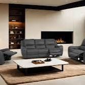New Power Reclining Couch / Love Seat.  Dark Grey.  Free Delivery!