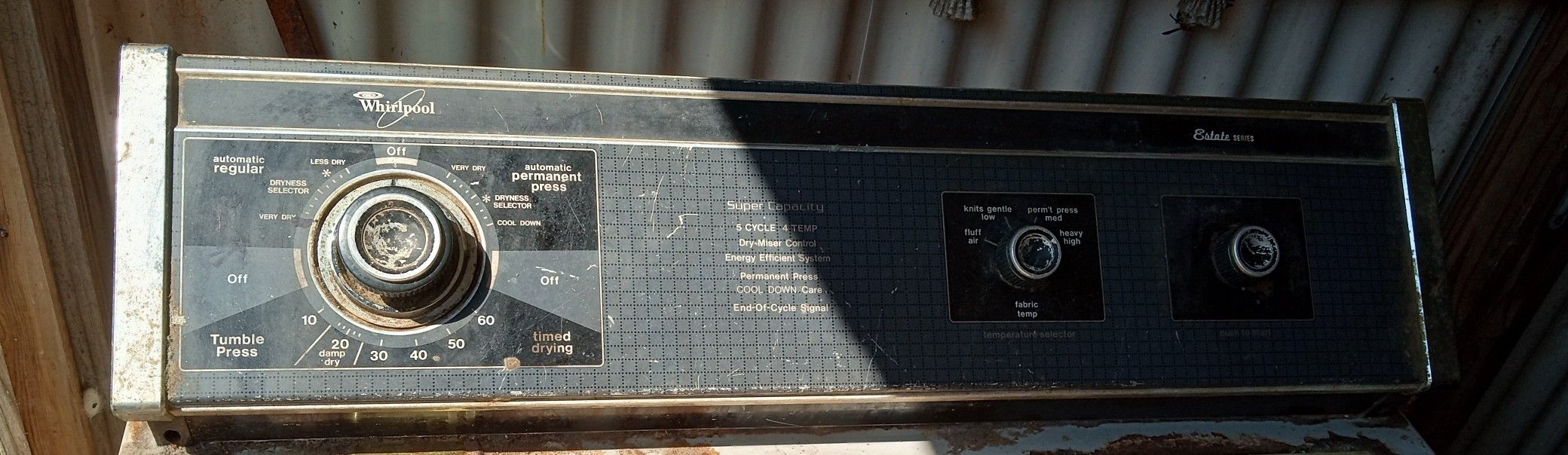Whirlpool 5cycle/4 Temp Dryer