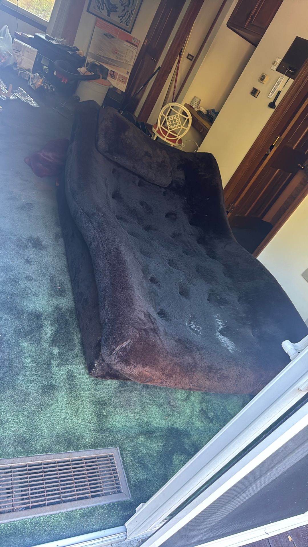 Large Tufted Chaise