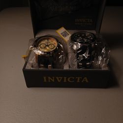 Invicta Pro Driver Black And Grey and  Black And Black And Gold