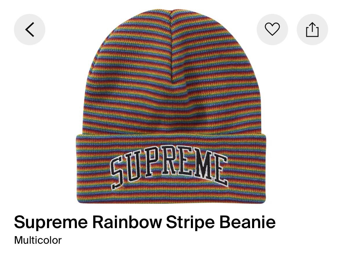 SUPREME RAINBOW BEANIE
