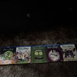 Rick and Morty season 1 through 5 blu ray