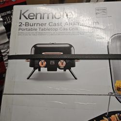 Kenmore 2-burner  Cast Aluminum Portable Grill Brand New In The Box.