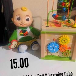 Coco Melon Doll And Learning Cube