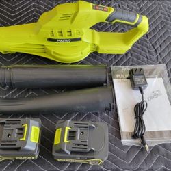 Leaf Blower w/ Charger & 2 Batteries