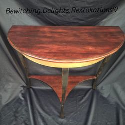 Beautifully refurbished antique entry table