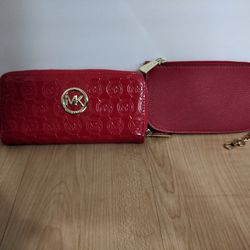 Michael Kors Wallet And Small Coin Bag 