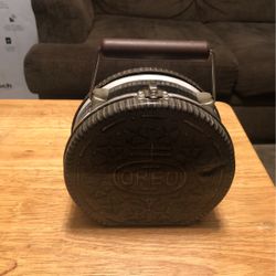 Oreo Cookie Shape Tin Lunchbox 