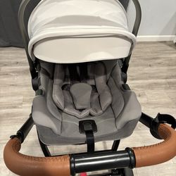 Mompush ultimate 2  stroller & accesories w/ nuna RX car seat / adapters