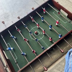 Rare Vintage Wooden Football Table Game 28''