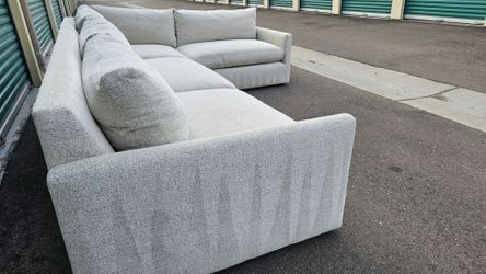 FREE DELIVERY!!! Arhaus "Kipton" BEIGE 2pc Sectional Couch ($9K Retail...70% OFF!!!)