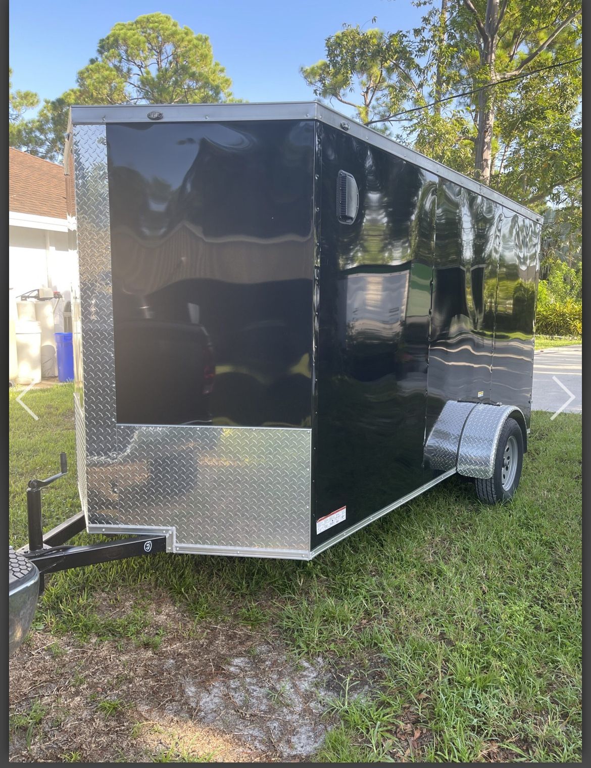 6x12FT Single Axle Enclosed Cargo Trailer