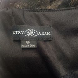 Formal Gown Gold Sequin Size 8