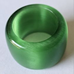 Cat's Eye Jade Ring! 22.5 mm - US 13.5