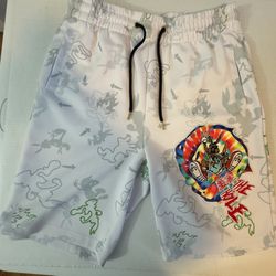 Fat Guap Shorts, Size medium. Down The Rabbit Hole Patch. 