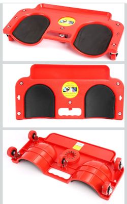 Rolling Knee Creeper/Pads ABS High-Impact Frame with 5 Swivel Castors, Tool Tray Holder