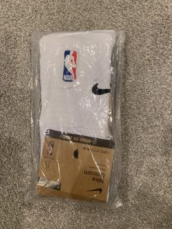 Nike Dry Fit Unicorn Crew NBA White Socks