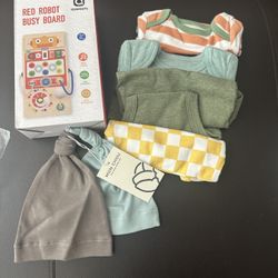 Baby Clothes, Cap and Toy (3 Month Old Size) FREE