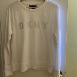 DKNY Jeans white sweatshirt.  New