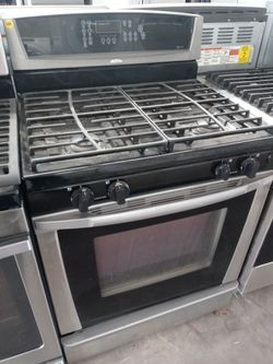 Whirlpool stainless steel 4-burner gas stove - Free delivery