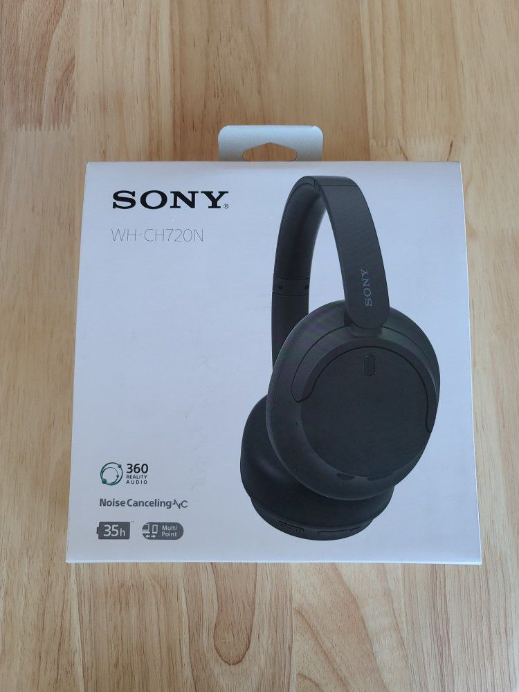 Sony WH-CH720N Wireless Noise Canceling Bluetooth Over-Ear Headphones with Mic and Alexa Built-in, Black