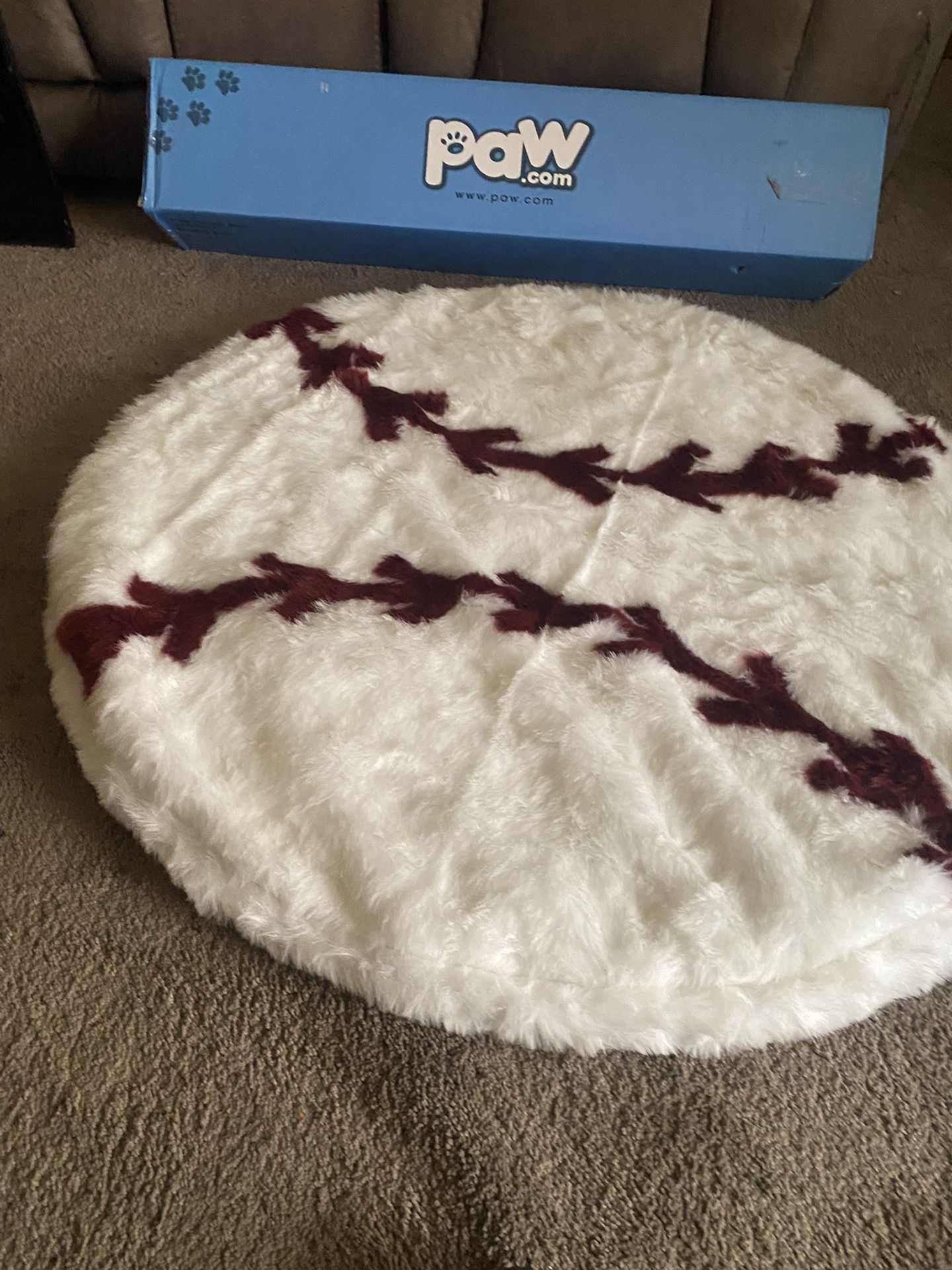 PupRug Faux Fur Orthopedic Memory Foam Dog Beds