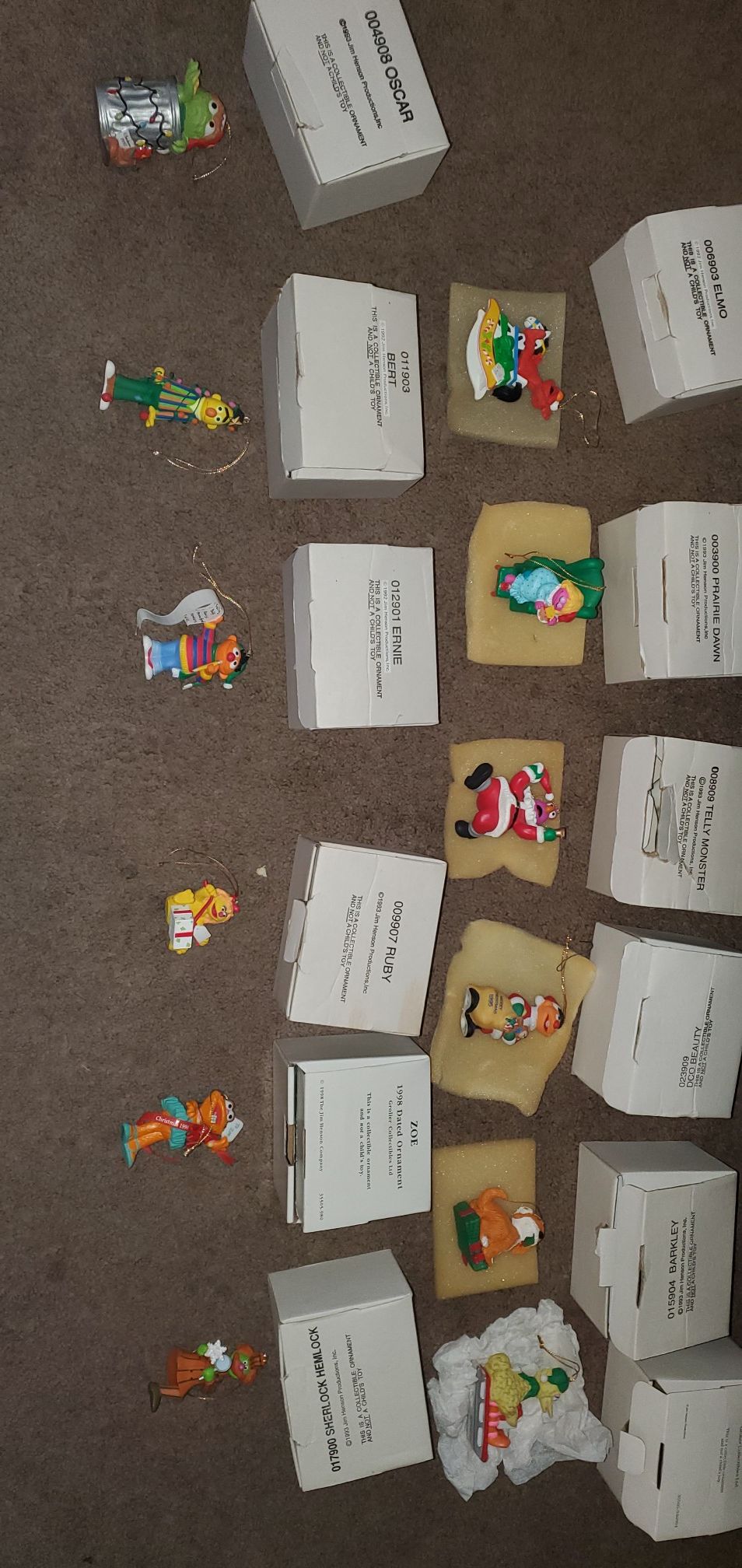 1990s sesame street christmas ornaments
