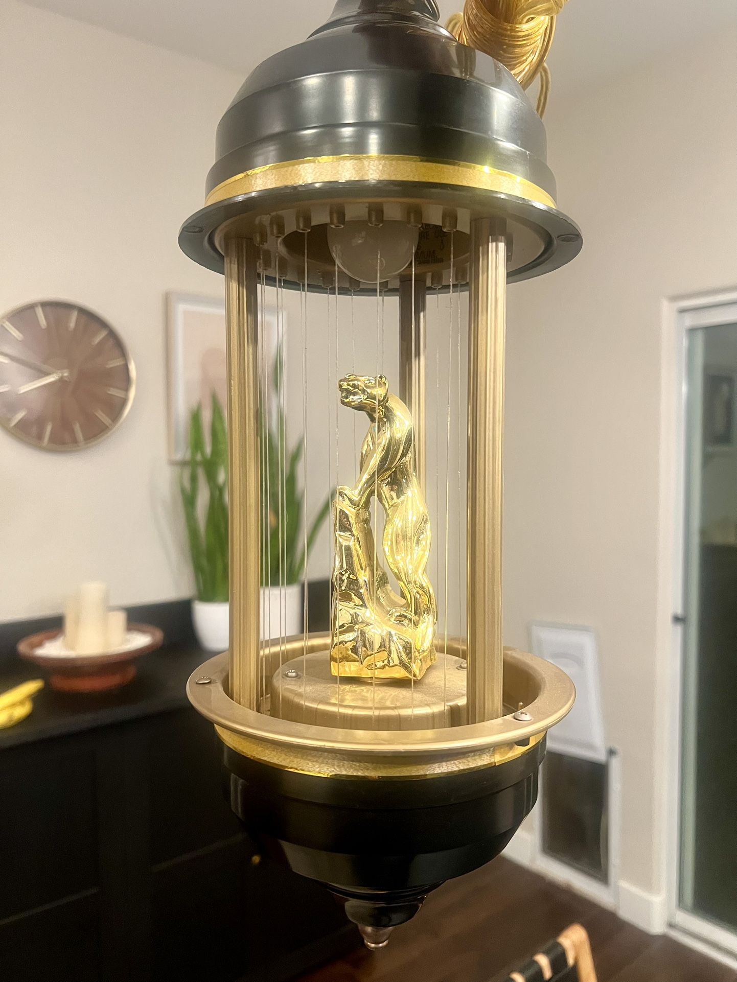 1970’s Vintage Golden Cougar Oil Rain Lamp