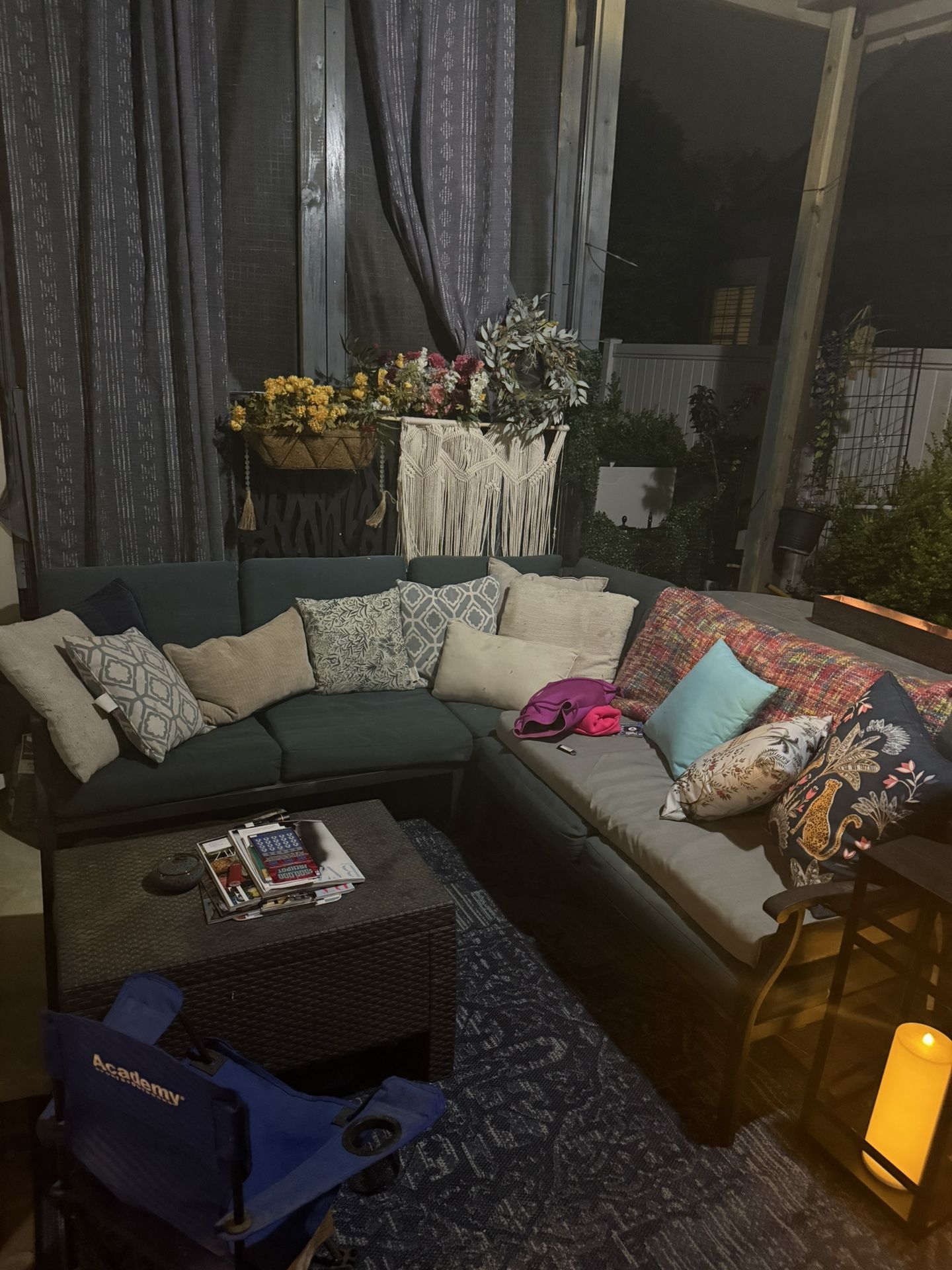 Outdoor Sectional With Sofa Excellent Condition
