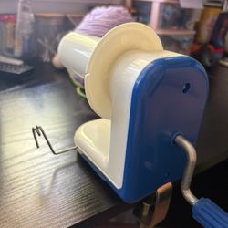 Yarn Winder With Bag Of Assorted Small Yarn