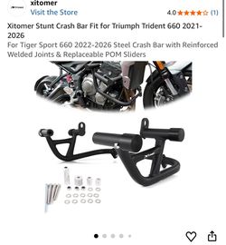 Xitomer Stunt Crash Bar for Triumph Trident 660