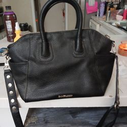 Sam & Libby Black Faux Leather Crossbody or Handheld Purse